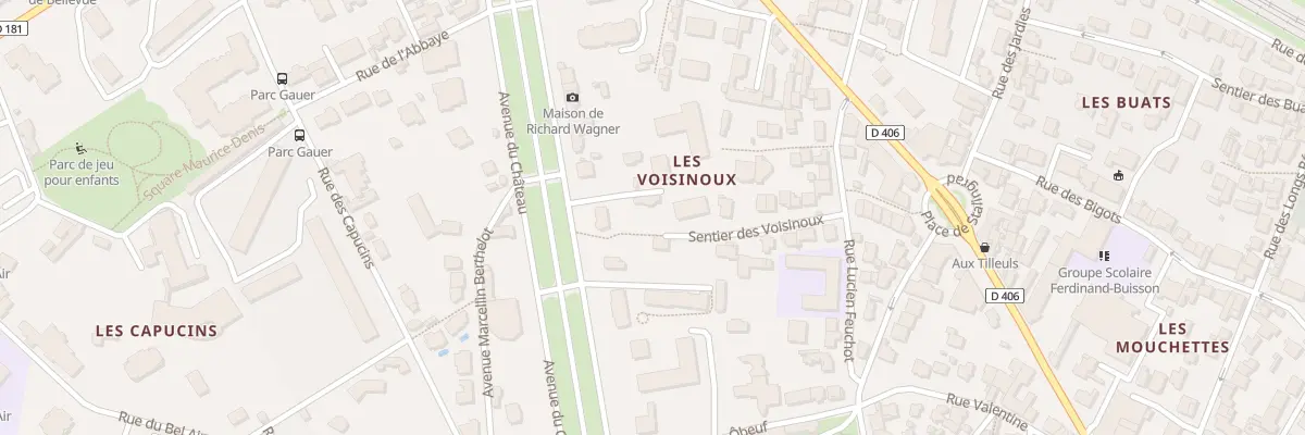 Plan du 2 Sen des Voisinoux à Meudon