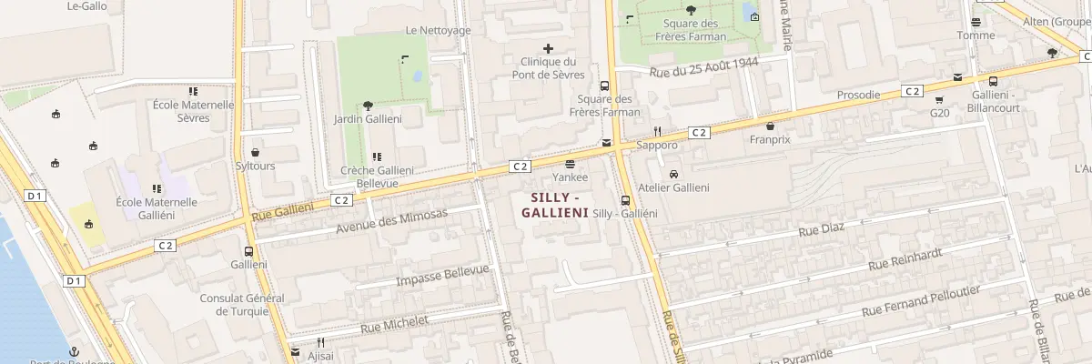 Plan du 209 Rue Gallieni à Boulogne-Billancourt