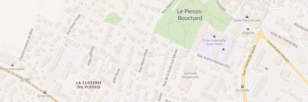Plan du 40 Rue Albert Alline au Plessis-Bouchard