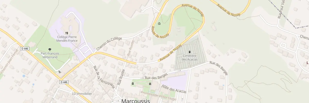 Plan du 25 Rte de Nozay à Marcoussis
