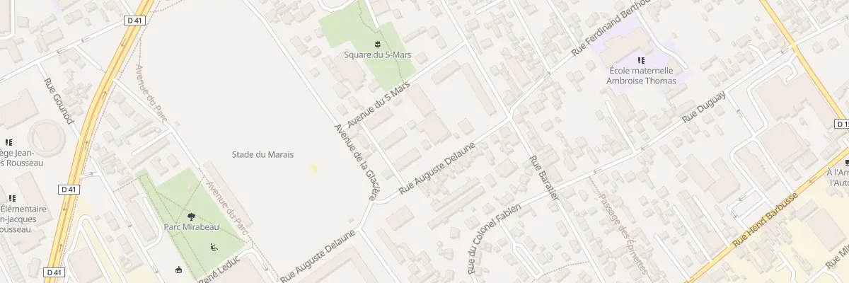 Plan du 7 Rue Auguste Delaune à Argenteuil