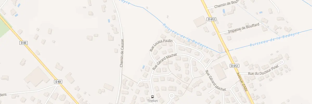 Plan du 4 Rue Louisa Paulin à Castres