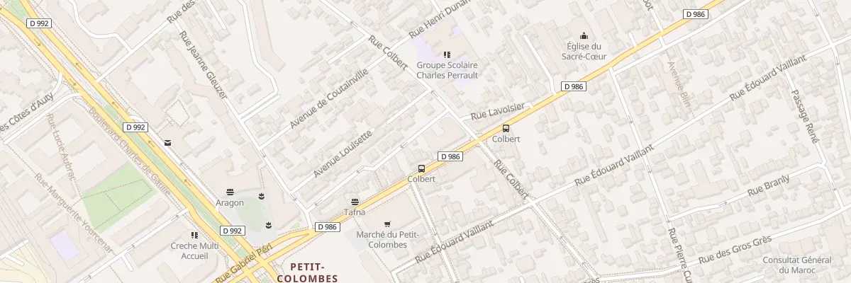 Plan du 428 Rue Gabriel Péri à Colombes