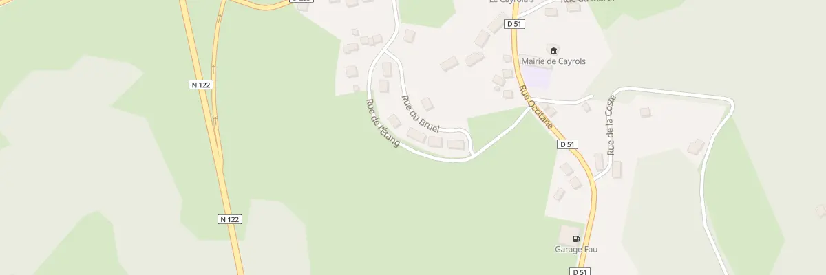 Plan du 9 Rue du Bruel à Cayrols