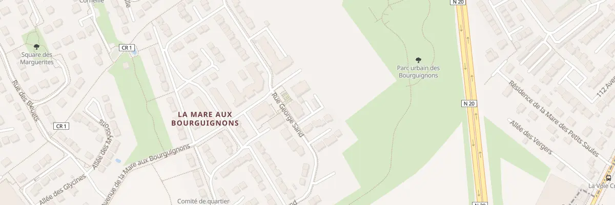 Plan du 1 Rue George Sand à Égly