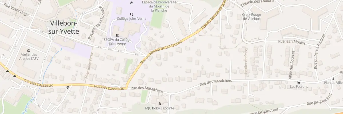 Plan du 21 Rue du Moulin de la Planche à Villebon-sur-Yvette