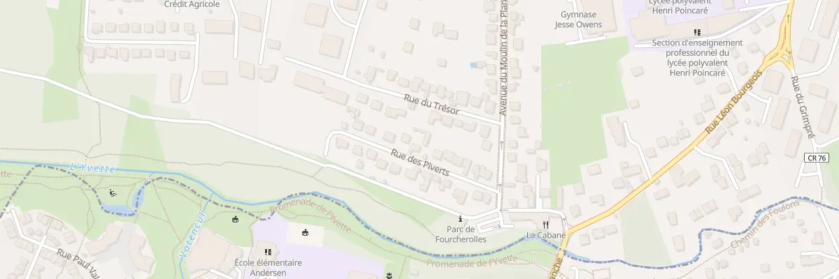 Plan du 16 Rue des Piverts à Palaiseau
