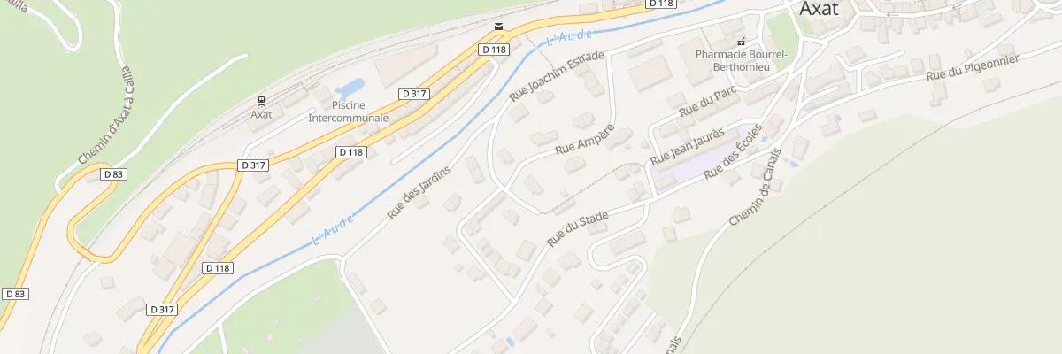 Plan du 1 Imp Ampere à Axat