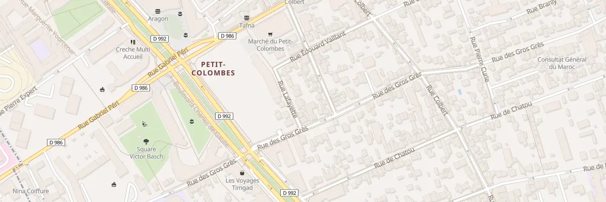 Plan du 8 Rue Lafayette à Colombes