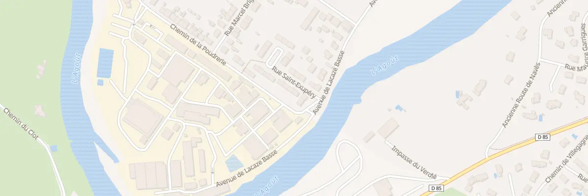 Plan du 1 Rue Saint Exupéry à Castres