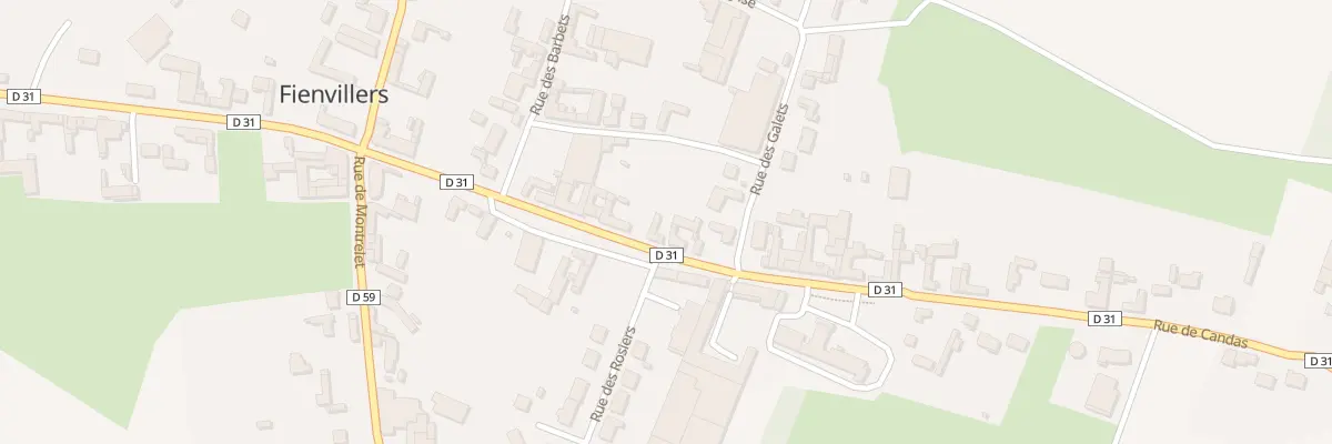 Plan du 25 Rue de Candas à Fienvillers