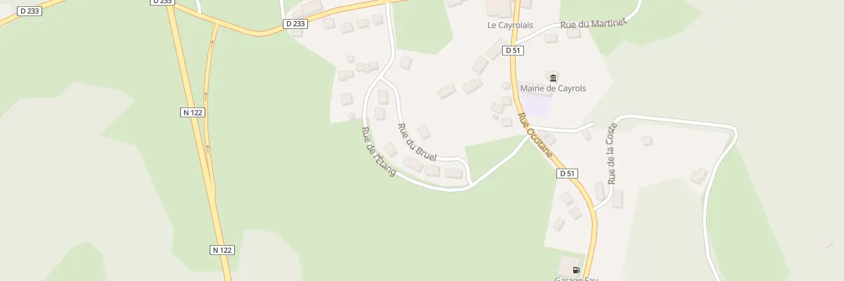 Plan du 3 Rue du Bruel à Cayrols