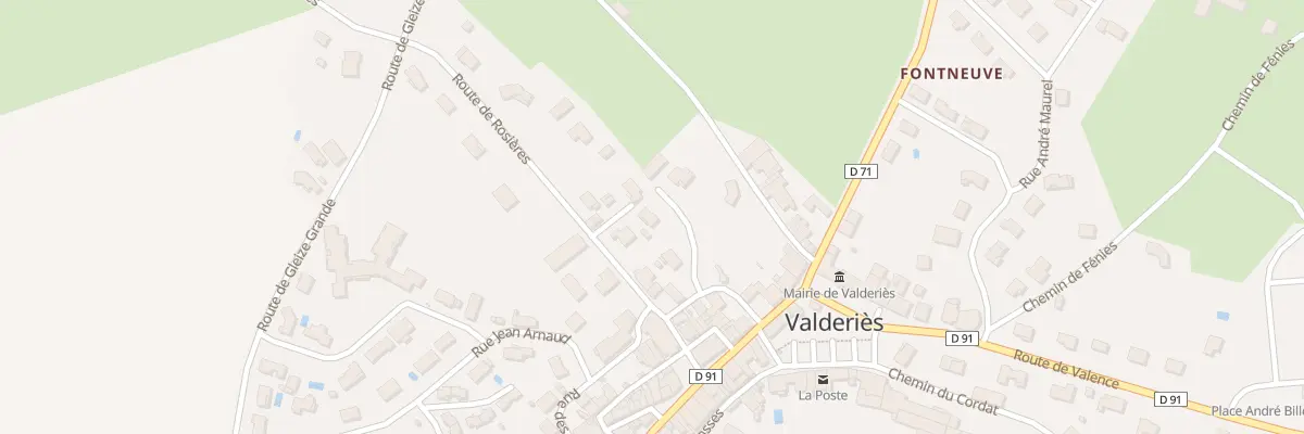 Plan du 8 Rte de Rosières à Valderiès