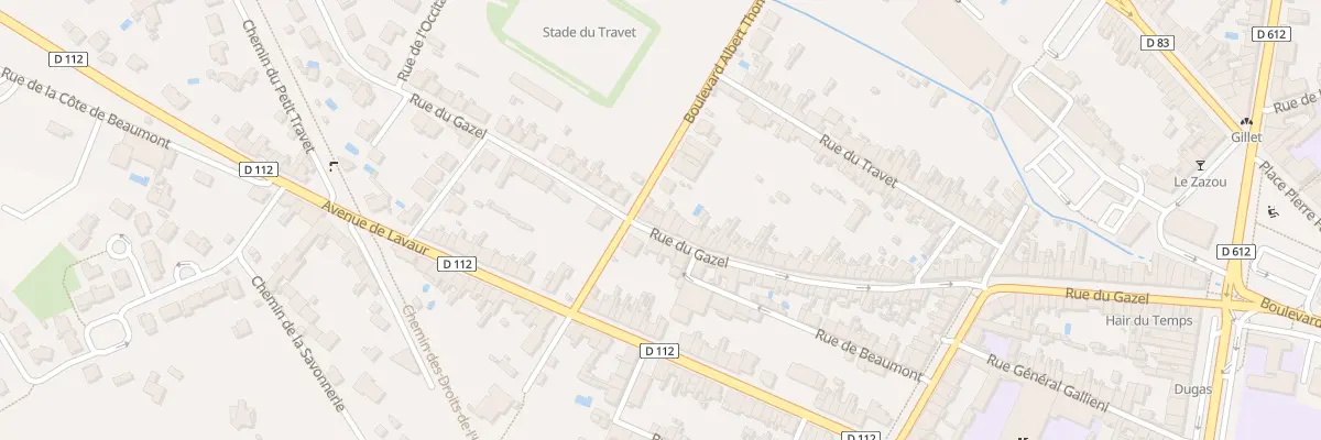 Plan du 104 Rue du Gazel à Castres