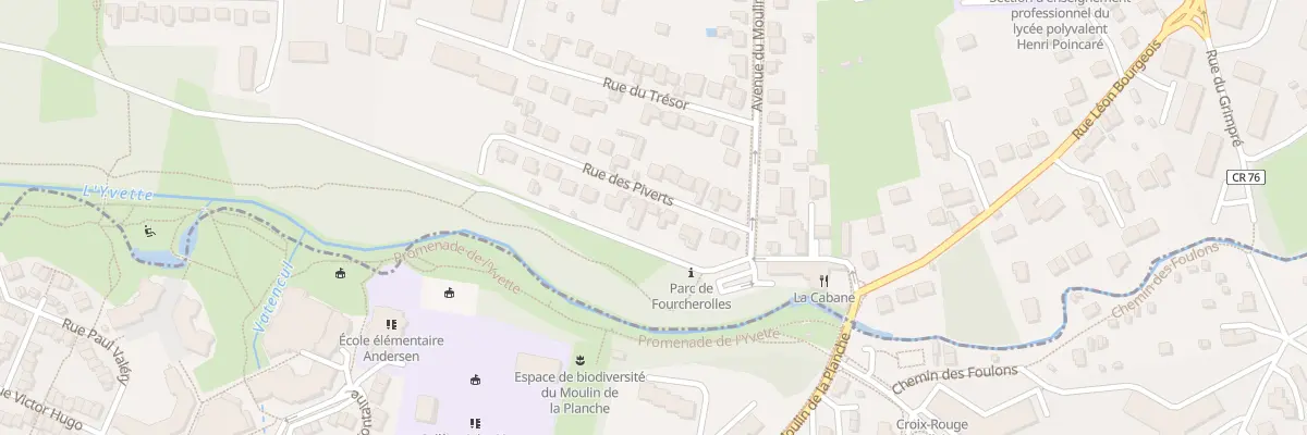 Plan du 9 Rue des Piverts à Palaiseau