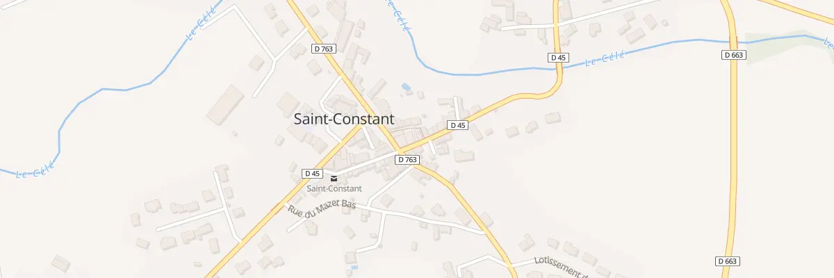Plan du 3 Rue du Cele à Saint-Constant-Fournoulès