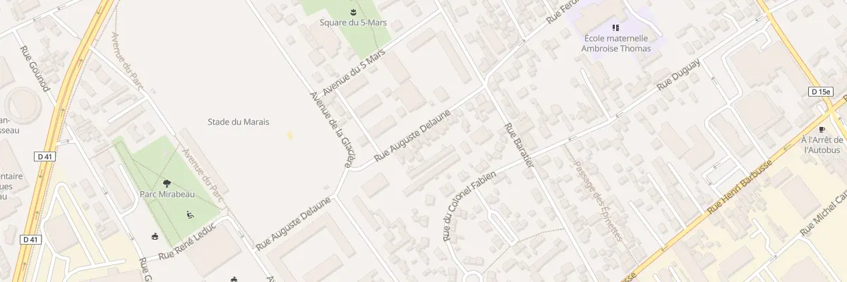 Plan du 20 Rue Auguste Delaune à Argenteuil