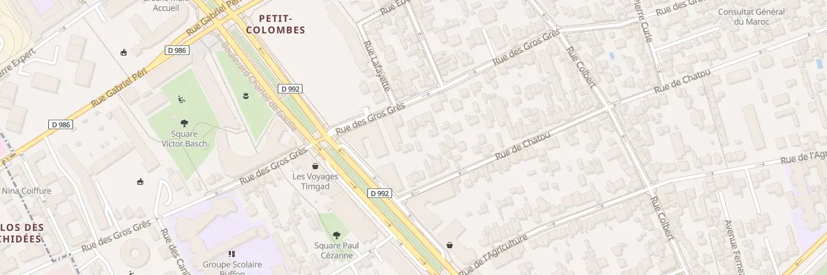 Plan du 168 Rue de Chatou à Colombes