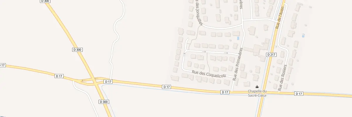 Plan du 16 Rue des Coquelicots à Craywick