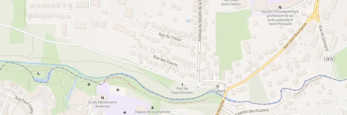Plan du 12 Rue des Piverts à Palaiseau