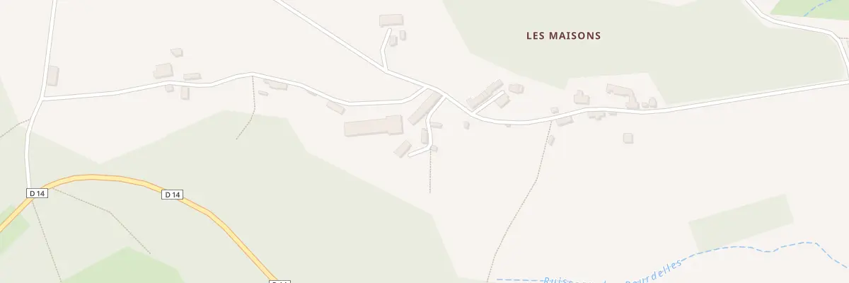 Plan du 16 Les Maisons à Toulx-Sainte-Croix