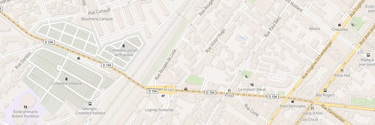 Plan du 19 Rue Victor Hugo à Puteaux