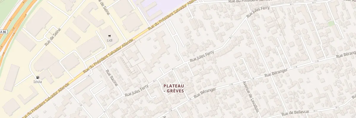 Plan du 124 Rue Jules Ferry à Colombes