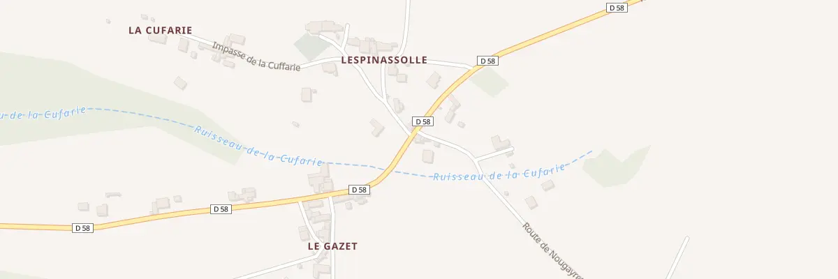 Plan du 5096 Lespinassole à Crespin