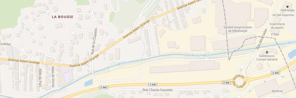 Plan du 122 All du Bourdiquet à Viviez