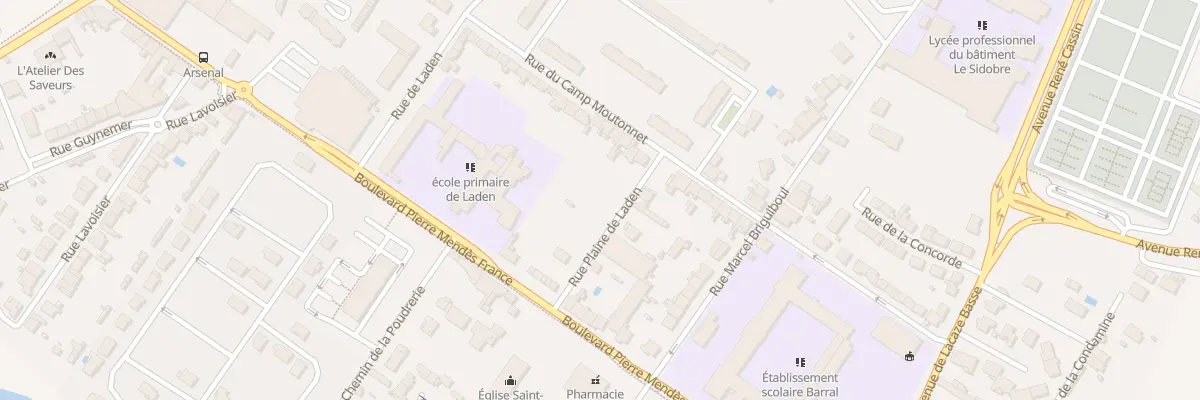 Plan du 8 Rue Plaine de Laden à Castres