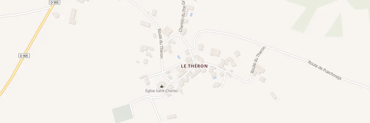 Plan du 5490 Le Theron à Rieupeyroux