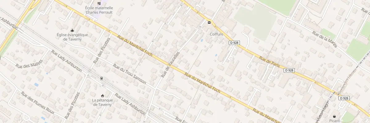 Plan du 66 Rue du Maréchal Foch à Taverny