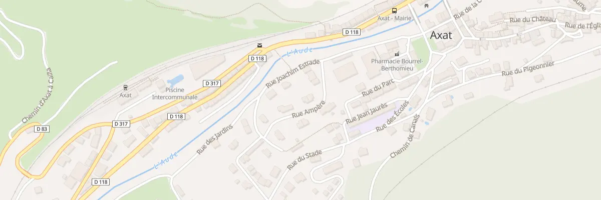 Plan du 5 Rue Ampere à Axat