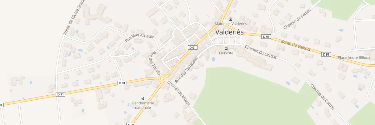 Plan du 27 Rue Jean Jaurès à Valderiès