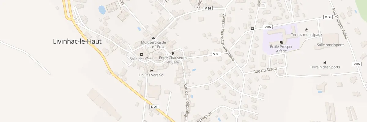 Plan du 185 Rue de la République à Livinhac-le-Haut