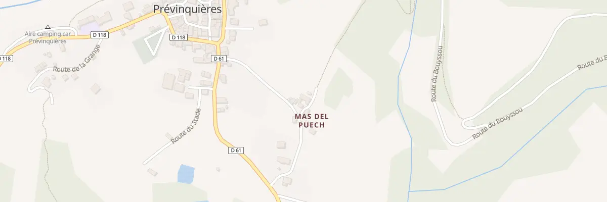 Plan du 5036 Mas Del Puech à Prévinquières