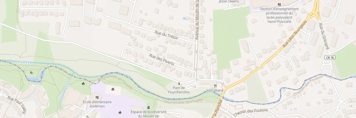 Plan du 8 Rue des Piverts à Palaiseau
