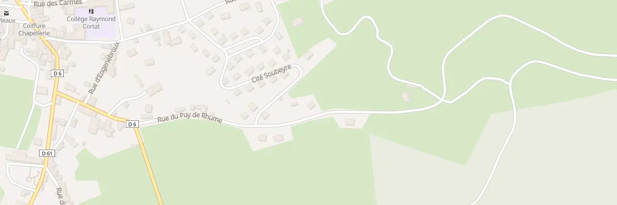 Plan du 17 Rue du Puy de Rume à Pleaux
