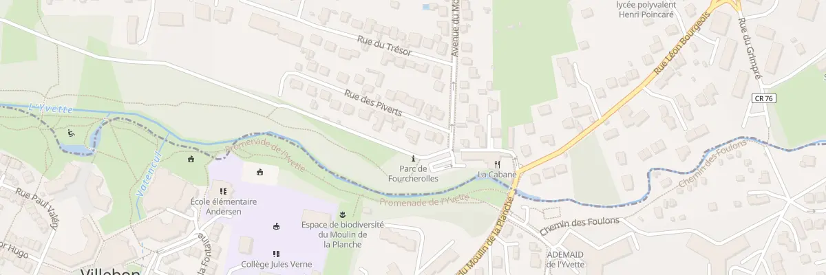 Plan du 5 Rue des Piverts à Palaiseau