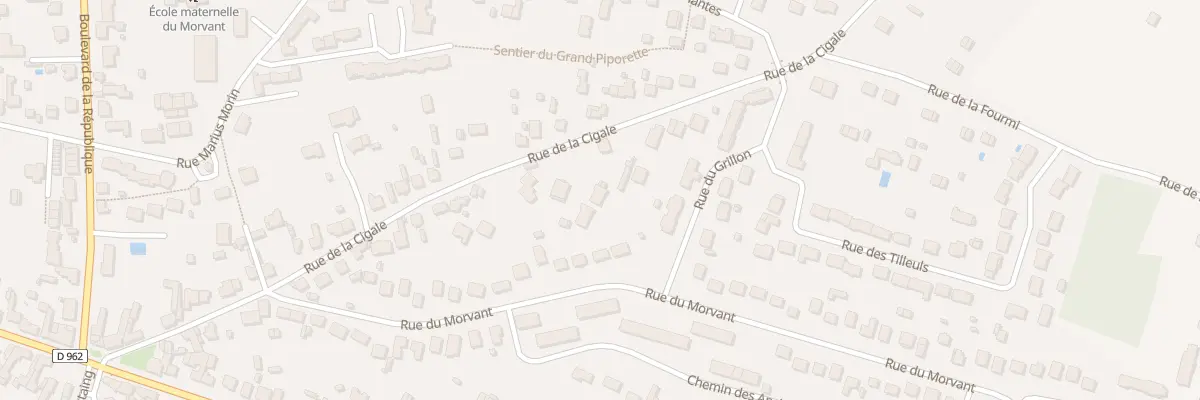 Plan du 42B Rue de la Cigale à Châteauneuf-sur-Loire