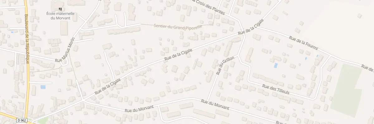 Plan du 44 Rue de la Cigale à Châteauneuf-sur-Loire