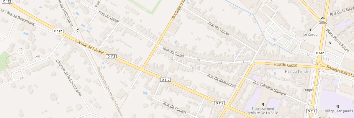Plan du 89 Rue du Gazel à Castres