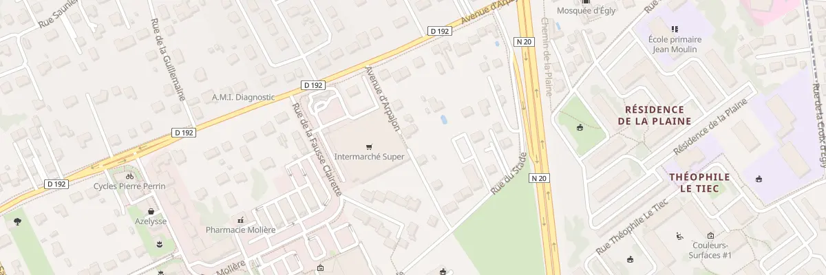 Plan du 28T Av d’Arpajon à Égly
