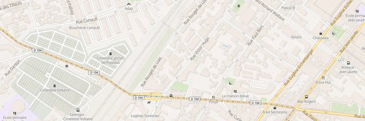 Plan du 23 Rue Victor Hugo à Puteaux