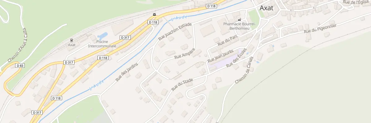 Plan du 4 Rue Ampere à Axat