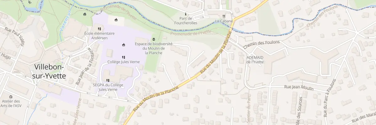 Plan du 10 Res du Moulin de la Planche à Villebon-sur-Yvette