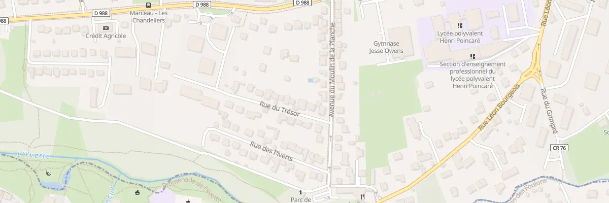 Plan du 8 Rue du Trésor à Palaiseau