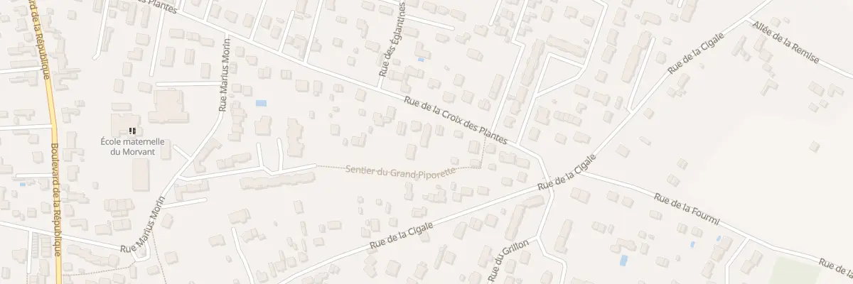Plan du 52 Rue de la Croix des Plantes à Châteauneuf-sur-Loire