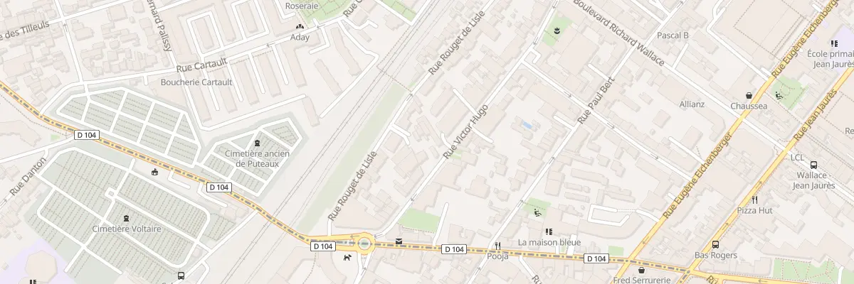 Plan du 27 Rue Victor Hugo à Puteaux