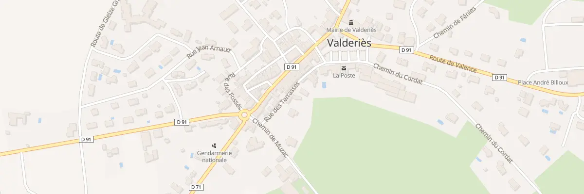 Plan du 11 Rue des Terrasses à Valderiès